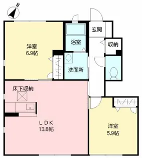 フォーゲル・ハピネス【C101号室】の間取り