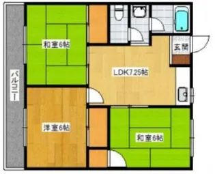 テゾーロ博多南【401号室】の間取り