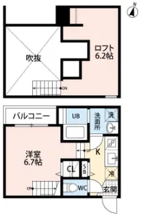 フォラートル【202号室】の間取り