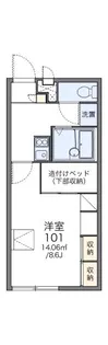 レオパレスリバティ【2階】の間取り