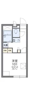 レオパレスORCHIDⅠ【2階】の間取り