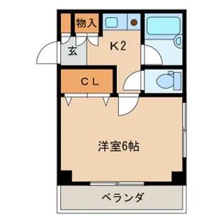 ニューウェステリア春日【4階】の間取り