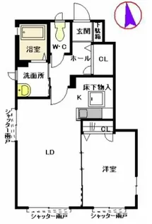 メゾン・KONAMI【102号室】の間取り