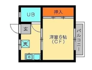 ファミール春日原【201号室】の間取り