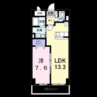 グランド ライン【6階】の間取り
