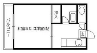 高橋ハイツ井尻【102号室】の間取り