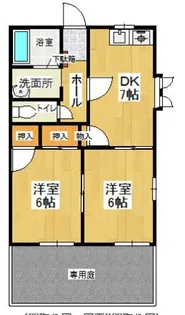 エスコート皿山【101号室】の間取り