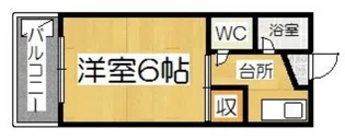 ホワイトコーポ【B108号室】の間取り