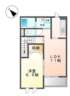 ヴィラ セントラル 二日市【2階】の間取り