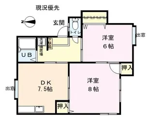 メモリー天神山第一【103号室】の間取り