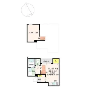 Stage笹原【2階】の間取り
