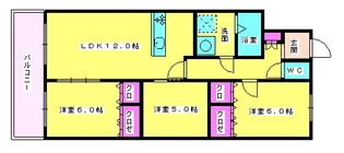 グリーンピュアハイツ【3階】の間取り