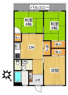 八尋ビル【4階】の間取り