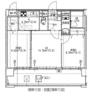 QUINTET MINAMI FUKUOKA【6階】の間取り