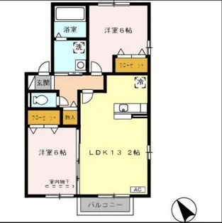 オリオン A棟【2階】の間取り