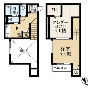 A'BEST井尻六ツ角 エーベスト【205号室】の間取り
