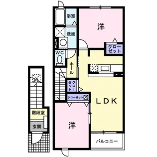 ユリシス1番館【2階】の間取り