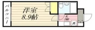ジュネスドミール【518号室】の間取り