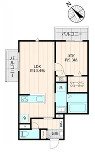 アズール伯玄【2階】の間取り