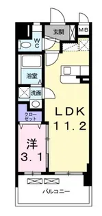 フォレスタ春日【203号室】の間取り