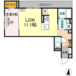 D-residence諸岡【3階】の間取り