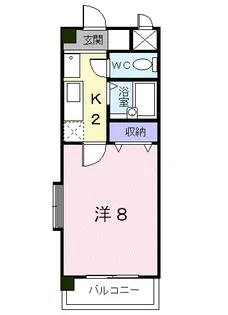 リーブラ都府楼壱番館【4階】の間取り