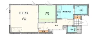 ラ・カーサフェリーチェ192【1階】の間取り