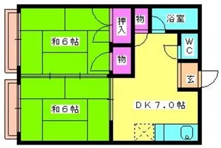 宮原荘【102号室】の間取り
