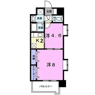 シャロームミキ【6階】の間取り