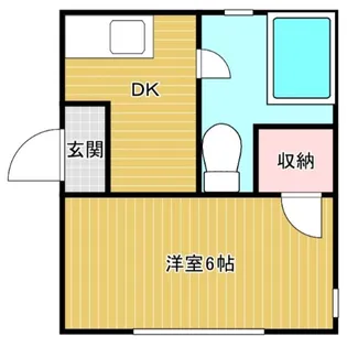コーポラス井尻B【105号室】の間取り