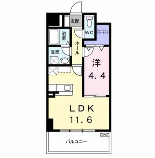 エスポワール豊【4階】の間取り