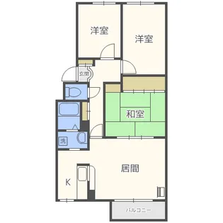 ローヤルハイツ菊水元町【5階】の間取り