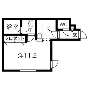 Carrera豊平【1階】の間取り