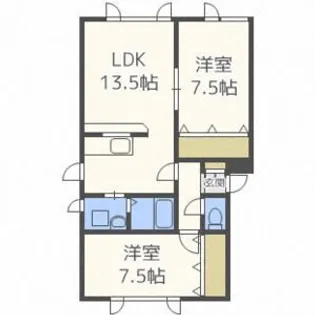 シンセリティK,K【3階】の間取り