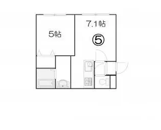 ピースハーモニー北10条【2階】の間取り