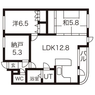 ドルチェ旭ヶ丘【4階】の間取り