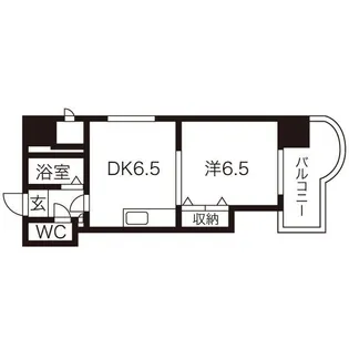 ローヤルハイツ月寒東5【201号室】の間取り