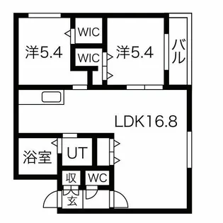アイル山鼻【3階】の間取り