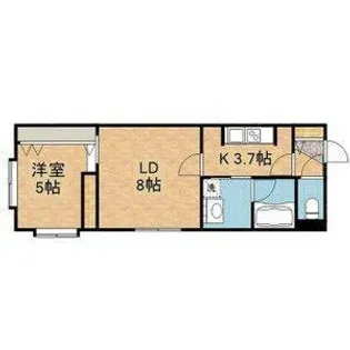 W33(ダブル)【4階】の間取り