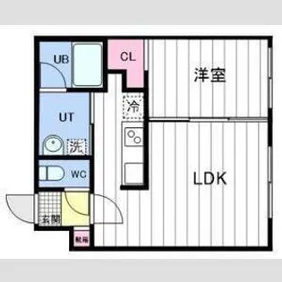 Aster月寒西Ⅱ【3階】の間取り