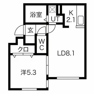 Ajelm(アジェルム)【1階】の間取り