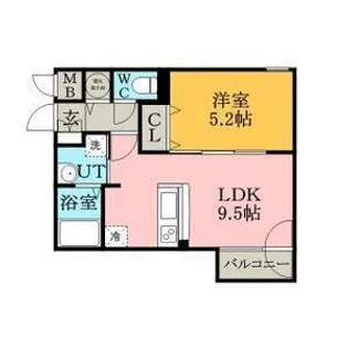 エリカーナ東札幌【4階】の間取り