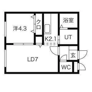 レミオポート【105号室】の間取り