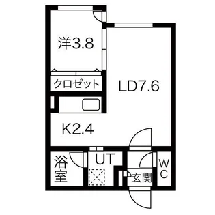 Floresta43°【5階】の間取り