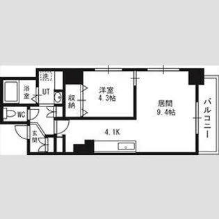 シェモア南1条【7階】の間取り