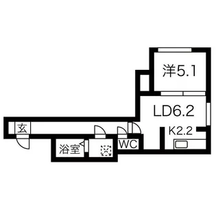 E-Horizon美園Ⅱ【1階】の間取り