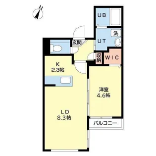 ミカーサ13【3階】の間取り