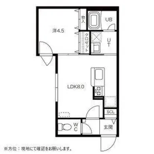 グランドサクセス北6条【4階】の間取り