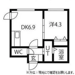 セレッソ北円山【405号室】の間取り