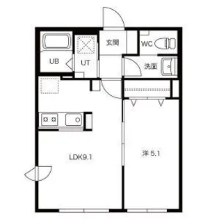北海道札幌市西区琴似四条6丁目【マンション】の間取り